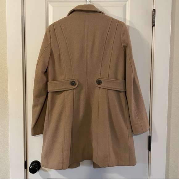 COPY - Women’s Merona Camel Wool/Polyester Blend Peacoat Medium - Picture 5 of 10